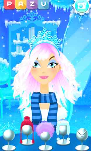 Girls Hair Salon Snow- Hair makeover game for kids 4