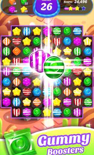 Gummy Candy Blast - Free Match 3 Puzzle Game 2