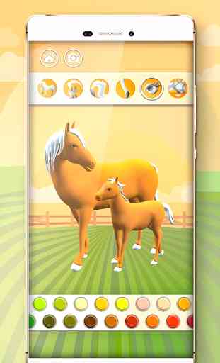 Horse Coloring Book 3D 2
