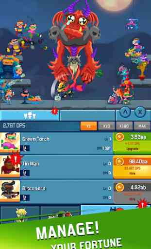 Idle Hero Clicker Game: The battle of titans 2