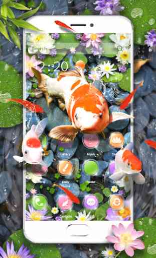 Koi Fish Aquarium 3D Theme 1