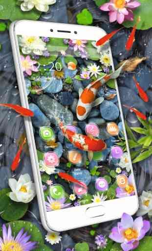 Koi Fish Aquarium 3D Theme 2