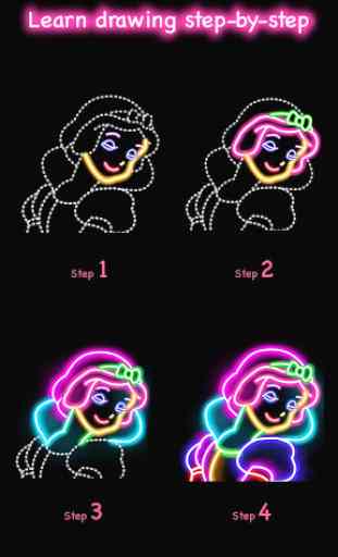 Learn To Draw Glow Princess 3