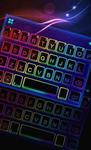 Led Neon Color Keyboard Theme 1