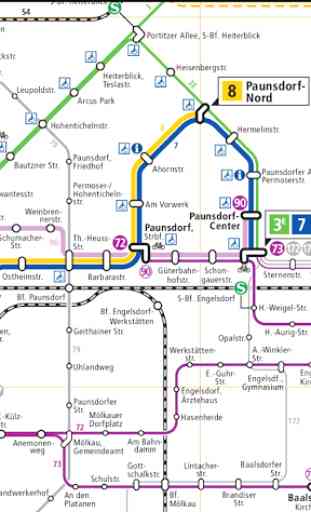 Leipzig Metro Map 3