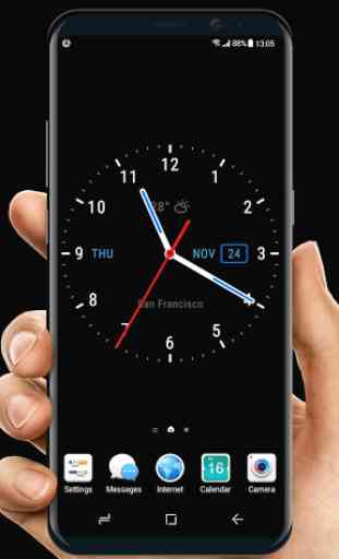 Live Wallpaper with Analog Clock 2018 1