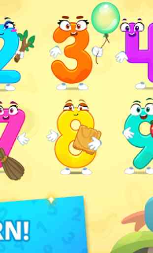 Numbers for kids! Counting 123 games! 2