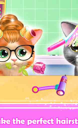 Pet Kitty Hair Salon Hairstyle Makeover 3