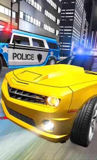 Police Car Racing Simulator: Traffic Shooting Game 2
