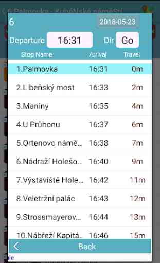 Praha bus/tram/train timetable 4