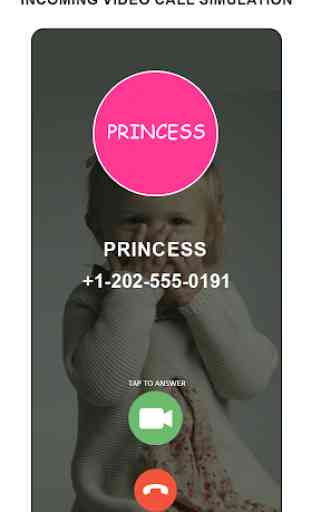 Princess Fake Call Simulator 1