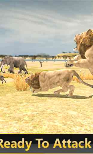 Wild Lion Safari Simulator 3D 2
