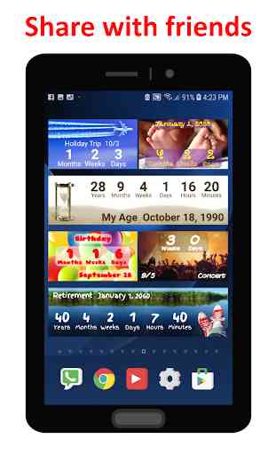 100 Countdowns - Widgets & App Counters 2