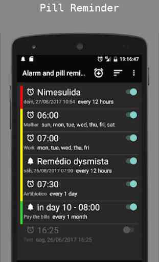 Alarm and pill reminder 1