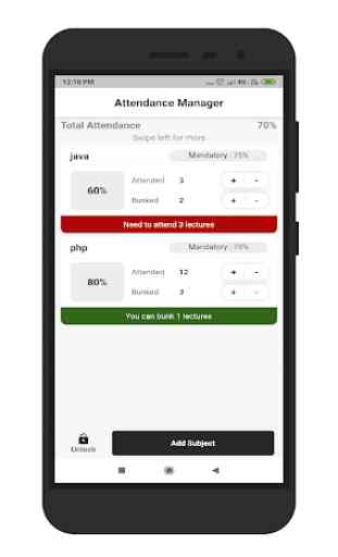 Attendance Manager 2
