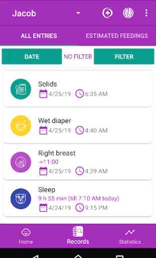 BabyAppy: breastfeeding, sleep and diapers tracker 2