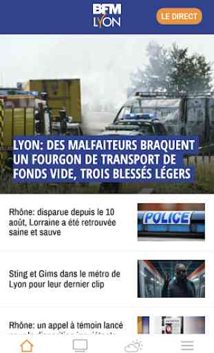 BFM Lyon : Actu, Sport, Météo,Trafic à Lyon 1