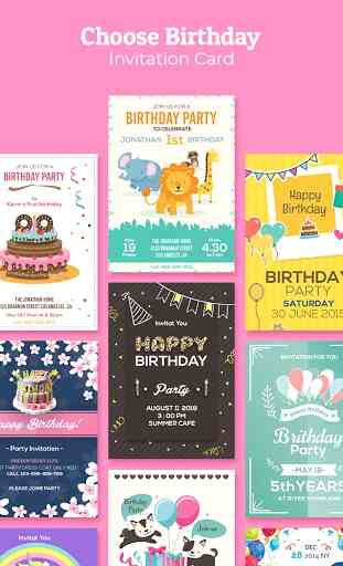 Birthday Invitation Maker : Invitation Card Maker 1