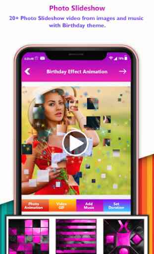 Birthday Photo Effect Video Maker With Music 2