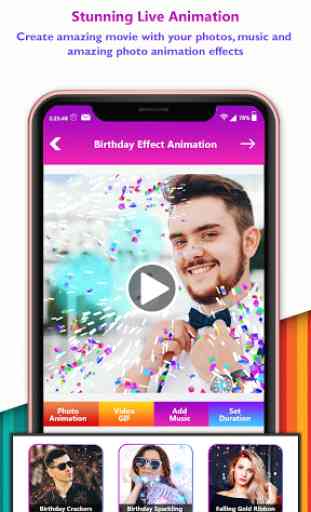 Birthday Photo Effect Video Maker With Music 3