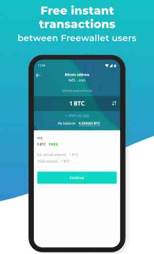 Bitcoin and Crypto Blockchain Wallet by Freewallet 4