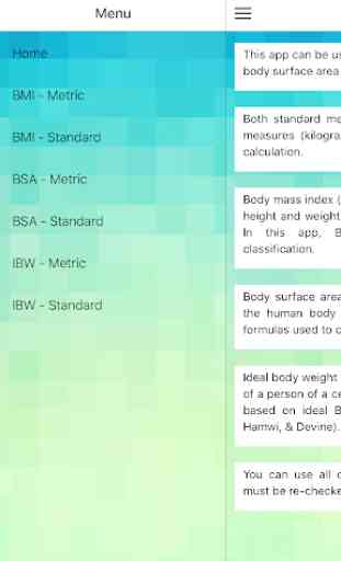 Body Calculators: BMI, BSA, Ideal Body Weight 1