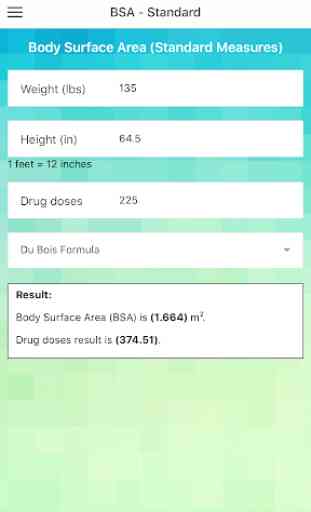 Body Calculators: BMI, BSA, Ideal Body Weight 3