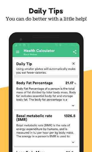 Body Mass Index & Ideal Weight Calculator 2