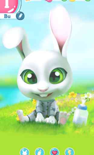 Bu the Baby Bunny - Cute pet care game 1