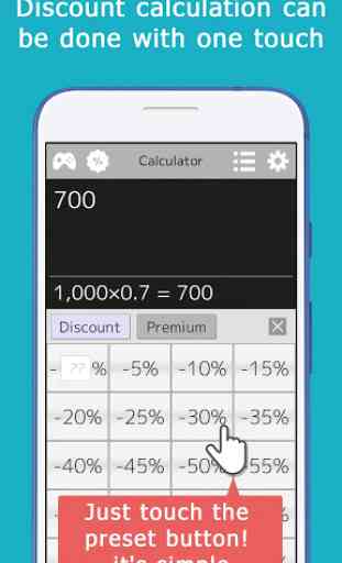 Calculator++ free, Discount calculation 2