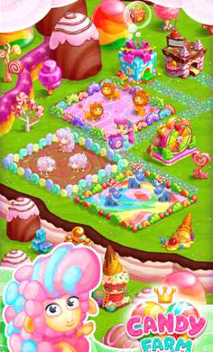 Candy Farm: Magic cake town & cookie dragon story 2