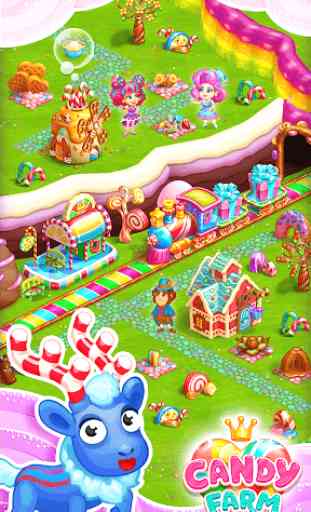 Candy Farm: Magic cake town & cookie dragon story 4