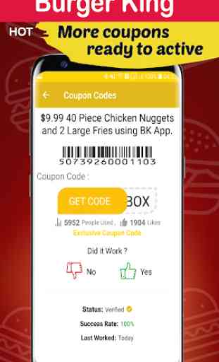 Coupons For Burger King - Promo Code Smart Food  4