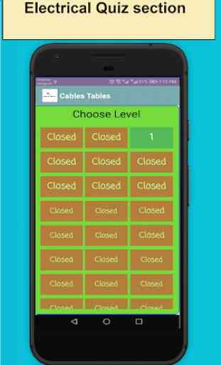Electrical Cable Table: electrical apps free 1