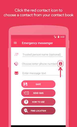 Emergency messenger (SOS service) 3