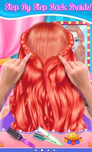 Fashion Braid Hairstyles Salon-girls games 1