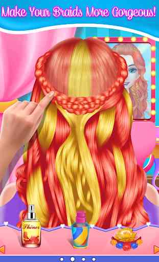 Fashion Braid Hairstyles Salon-girls games 3