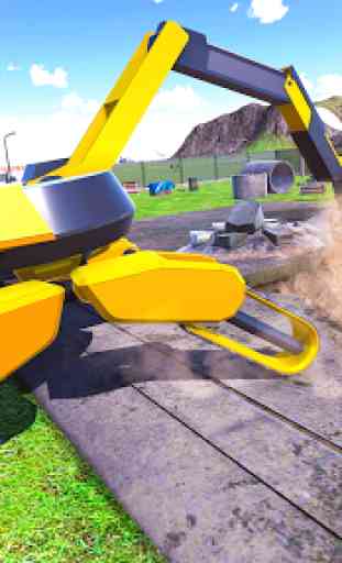 Futuristic Excavator Construction Simulator Games 1