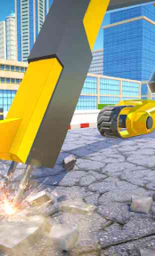 Futuristic Excavator Construction Simulator Games 4
