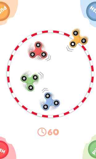 Hand Spinner : 4 players game 4