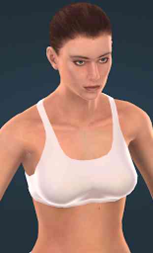 Human body (female) educational VR 3D 3