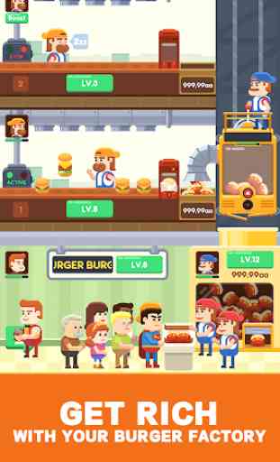 Idle Burger Factory - Tycoon Empire Game 2