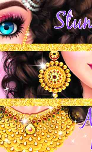 Indian Wedding Designer Sarees Beauty Salon Makeup 2