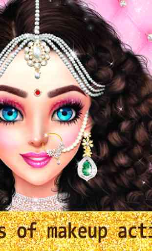 Indian Wedding Designer Sarees Beauty Salon Makeup 3
