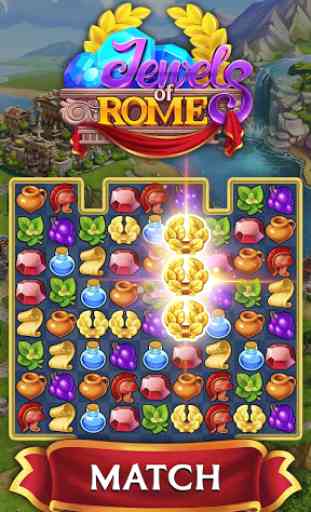 Jewels of Rome: Match gems to restore the city 1