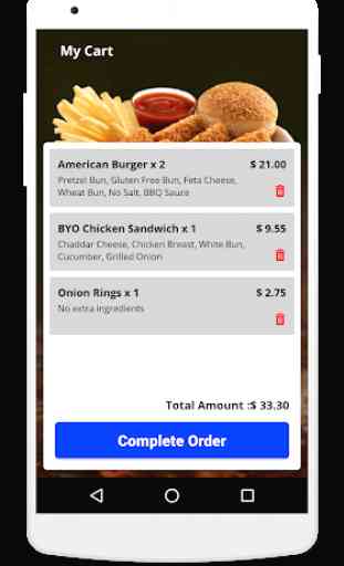 King Burger delivery app 3