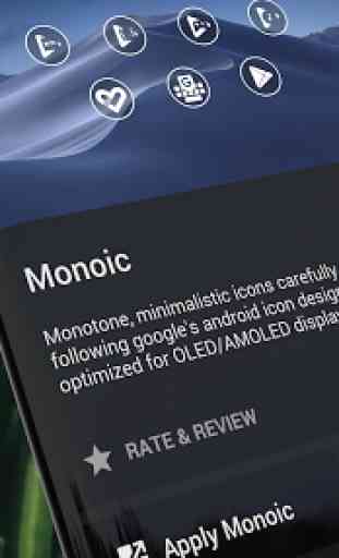 Monoic Icon Pack: White, Monotone, Minimalistic 3