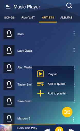 Music Player for Samsung Galaxy 4