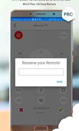 Remote for Sony 3