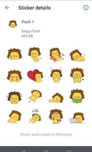 Singa Polah Stickers for WhatsApp 4